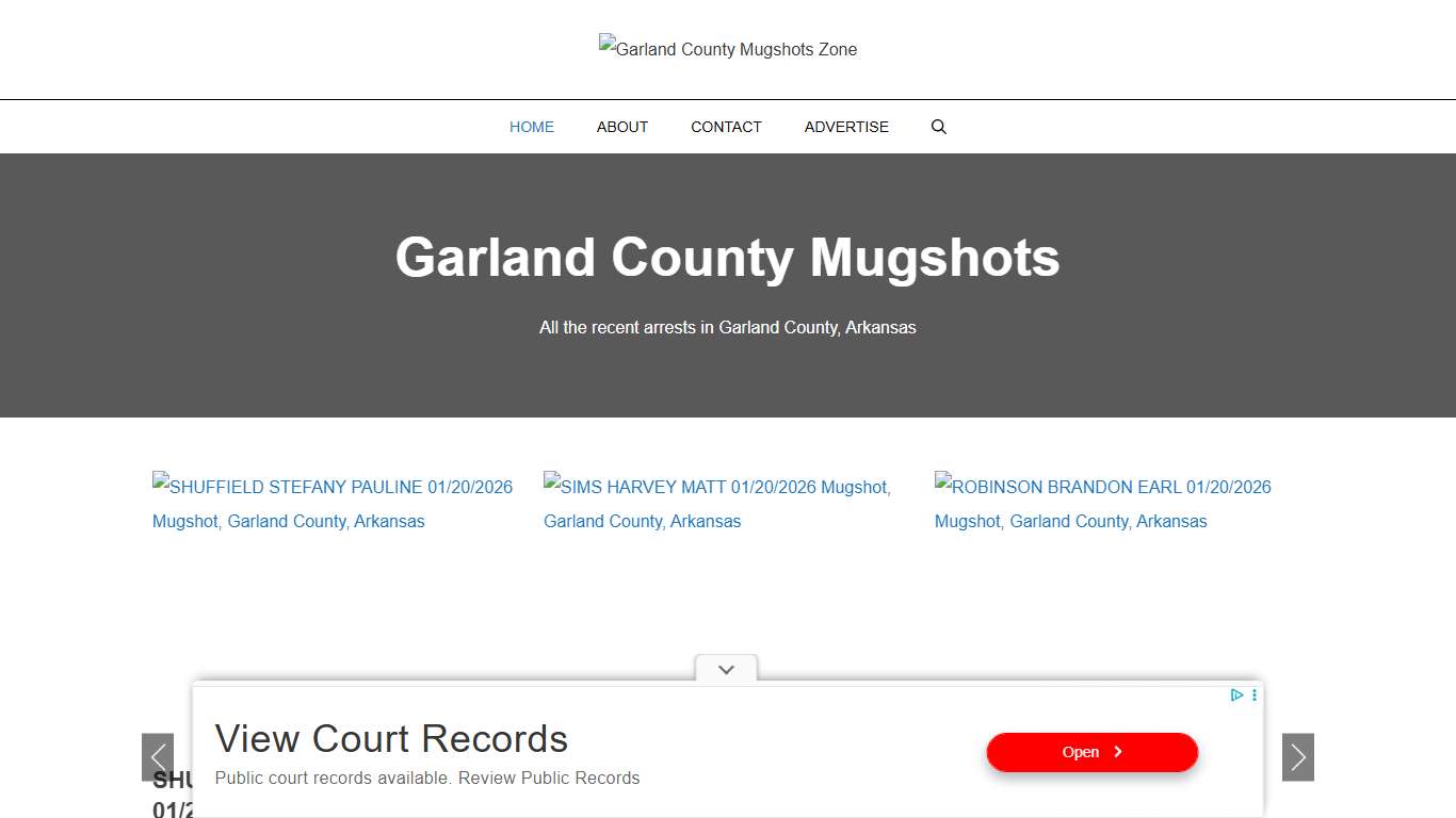 Garland County Mugshots Zone